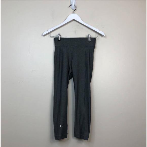 Under Armour Women's HeatGear Pull-On Capri Legging Stretch Charcoal XS, $35 NWT - Picture 5 of 6